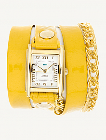 Yellow Patent - Gold Glam Chain