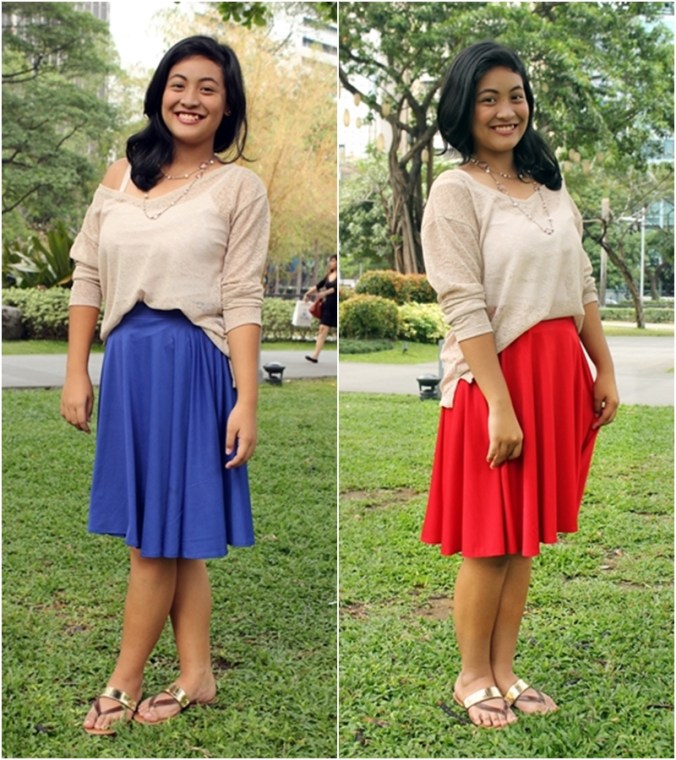 Max and Lily Midi Skirt at P250 each