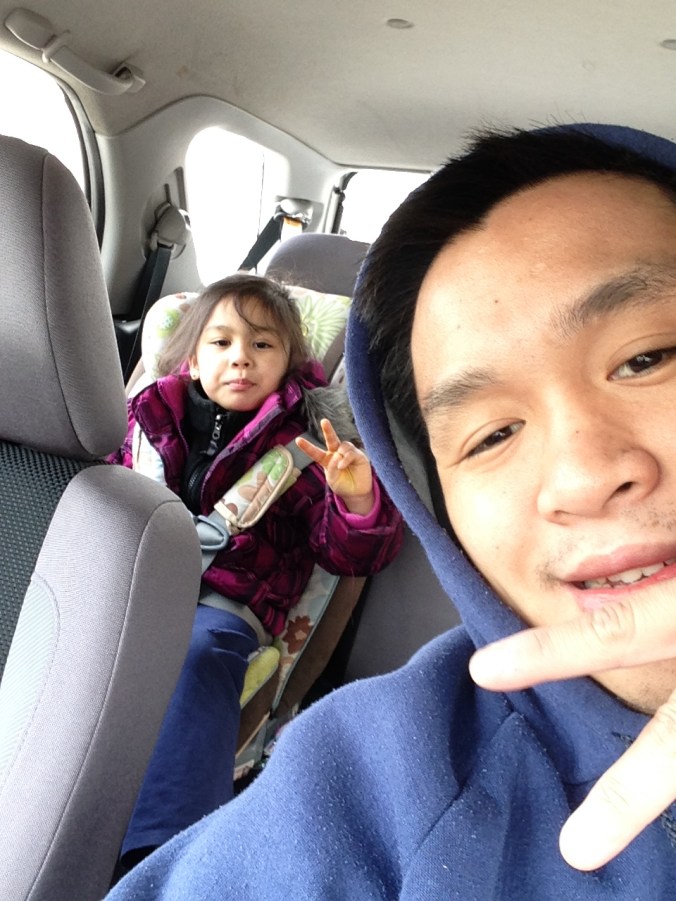 Post swimming with Lily