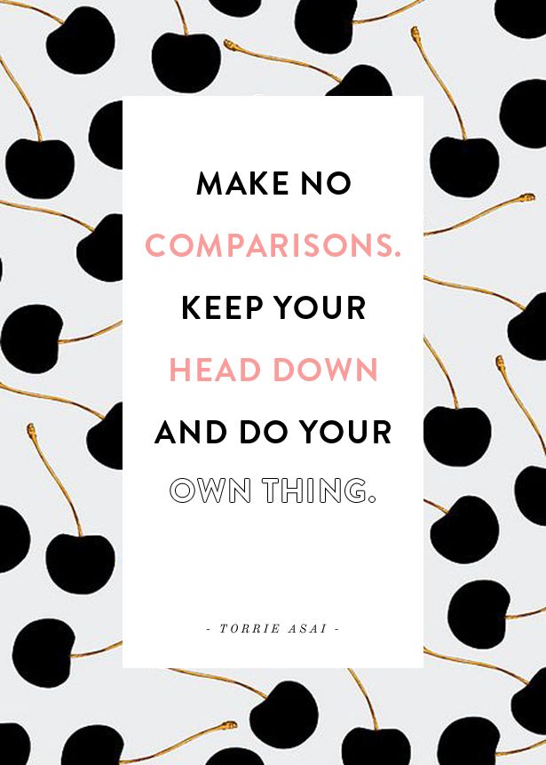 20150625 Make no comparison