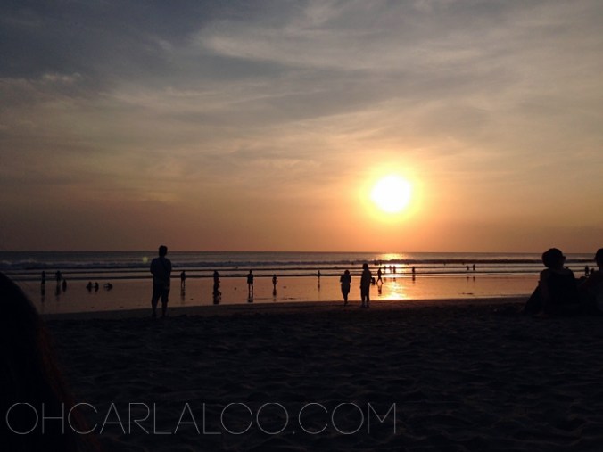 Bali Sunset, take 2. Our view is much better this time, even though this is a public beach.